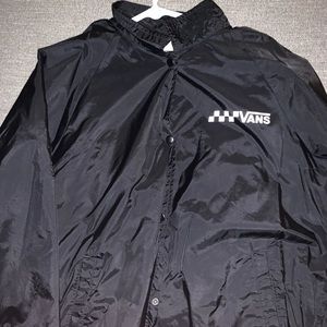 Vans black windbreaker